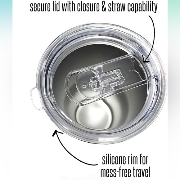 Lilly Pulitzer Stainless Steel Insulated Tumbler Lid Mermaid in the Shade 30 oz - Picture 5 of 8